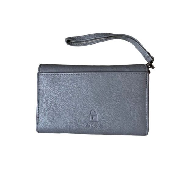 Safe Keeper Gray Wristlet Snap Closure - Picture 2 of 4